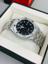 AP Style Black Dial Stainless Steel Watch for Men