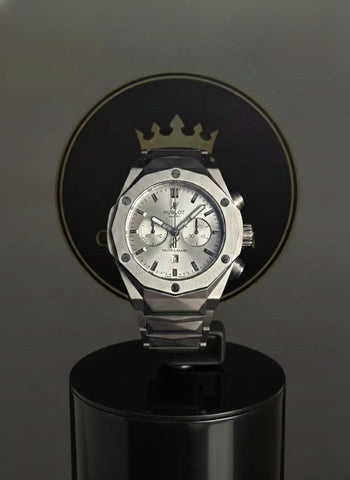 Hublot silver watch for men luxury design