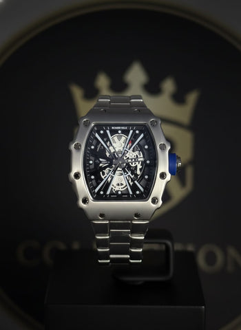 RMX skeleton tonneau luxury watch for men