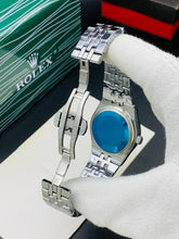 Rolex Diamond Dial Stainless Steel Watch for Men